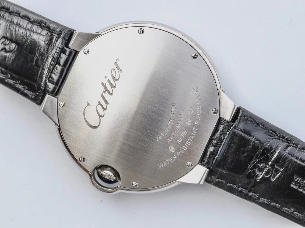 BALLON BLEU 42MM BLACK LEATHER