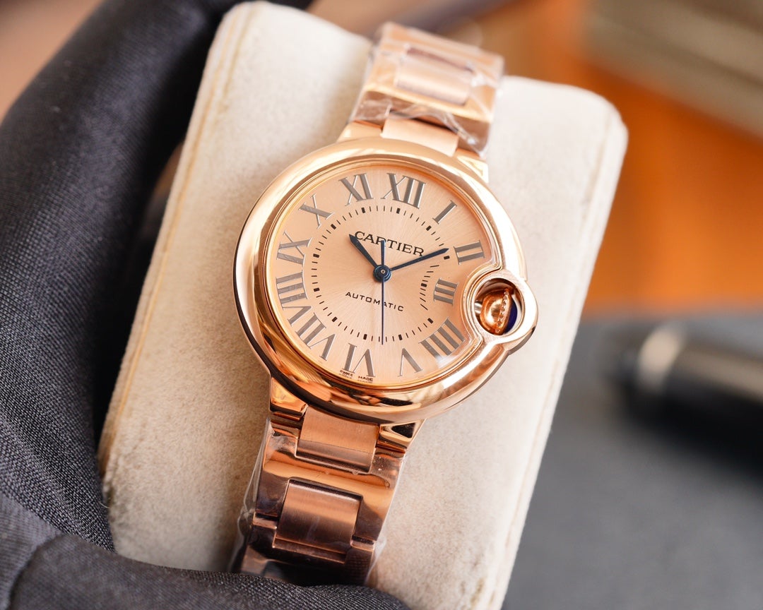 BALLON BLEU 33MM AUTOMATIC ROSE GOLD DIAL