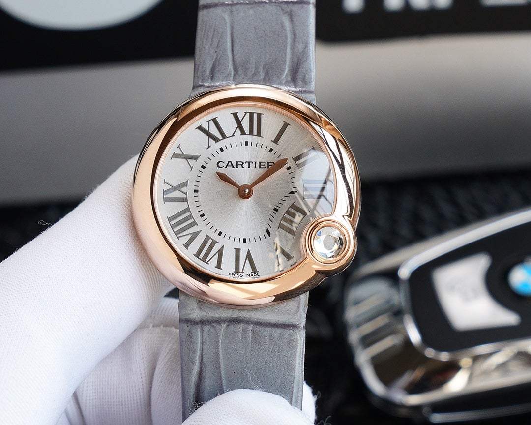 BALLON BLANC 33MM AUTOMATIC ROSE GOLD ARABIC NUMERALS