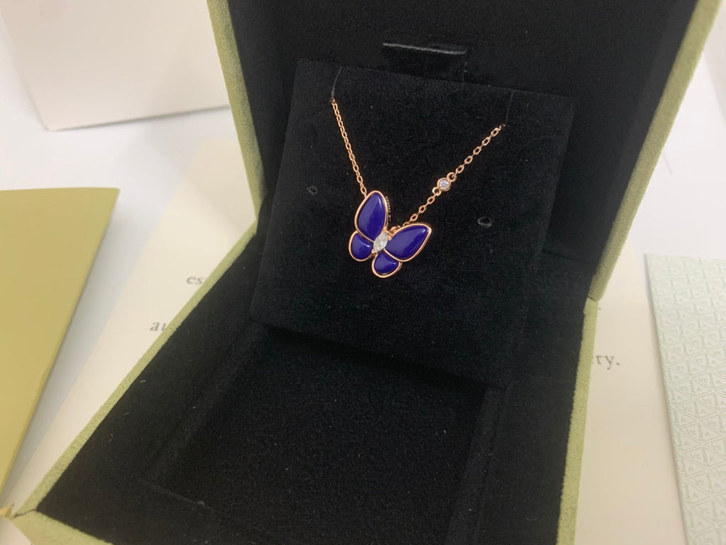 BLUE BUTTERFLY NECKLACE