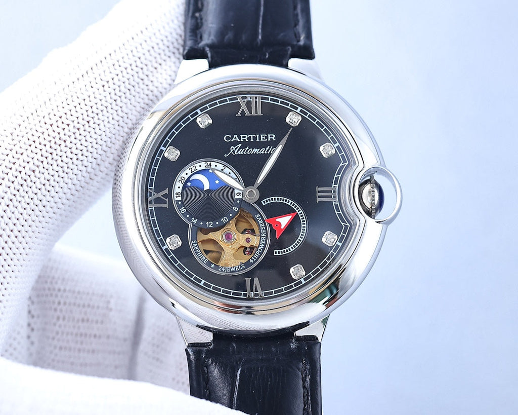 BALLON BLEU 36MM OPEN HEART DIAMOND NUMERALS