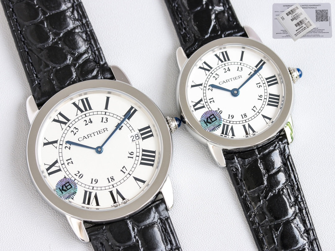 RONDE SOLO STEEL BLACK LEATHER