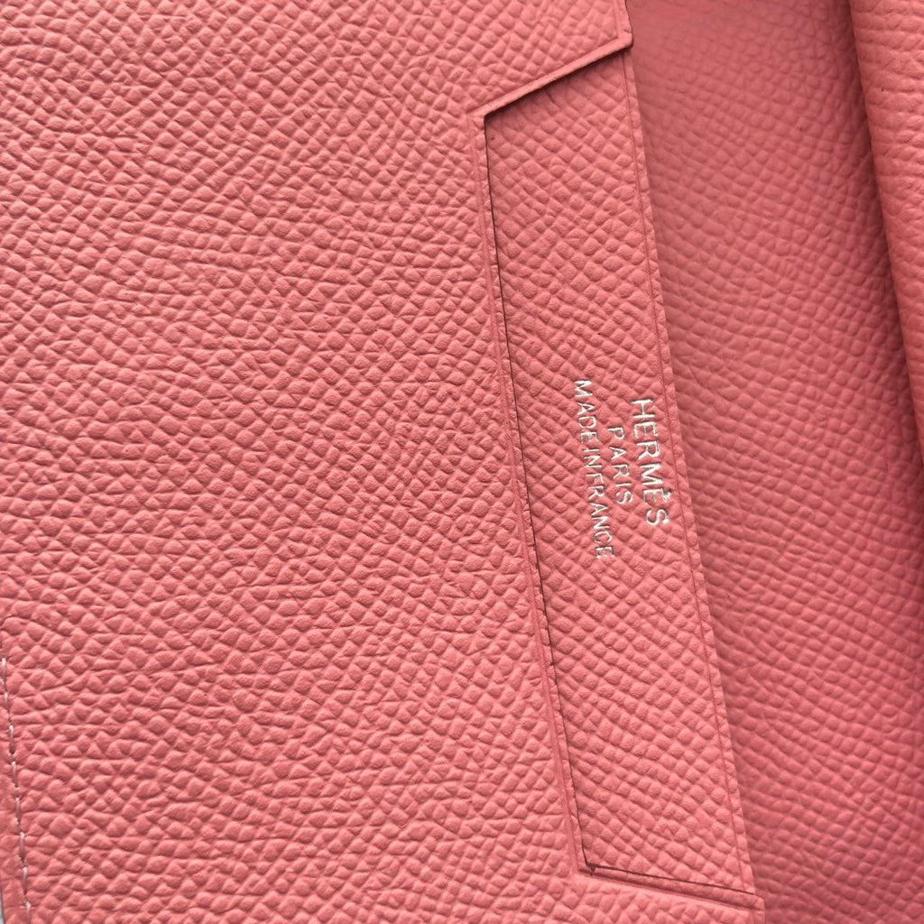 BEARN COMPACT WALLET 12 IN BLUSH PINK EPSOM LEATHER