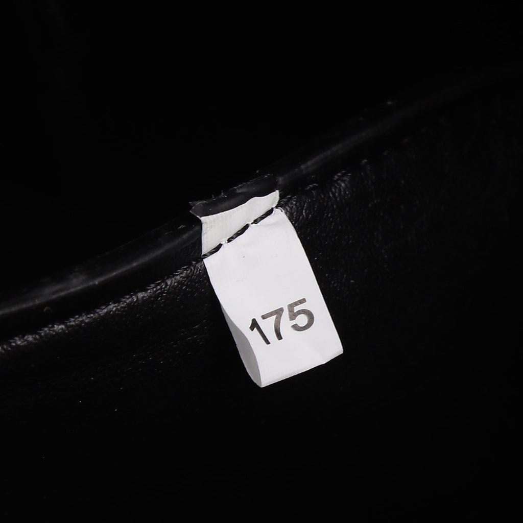 PRA 18 DYNAMIQUE LOGO TOTE BAG IN BLACK CALFSKIN