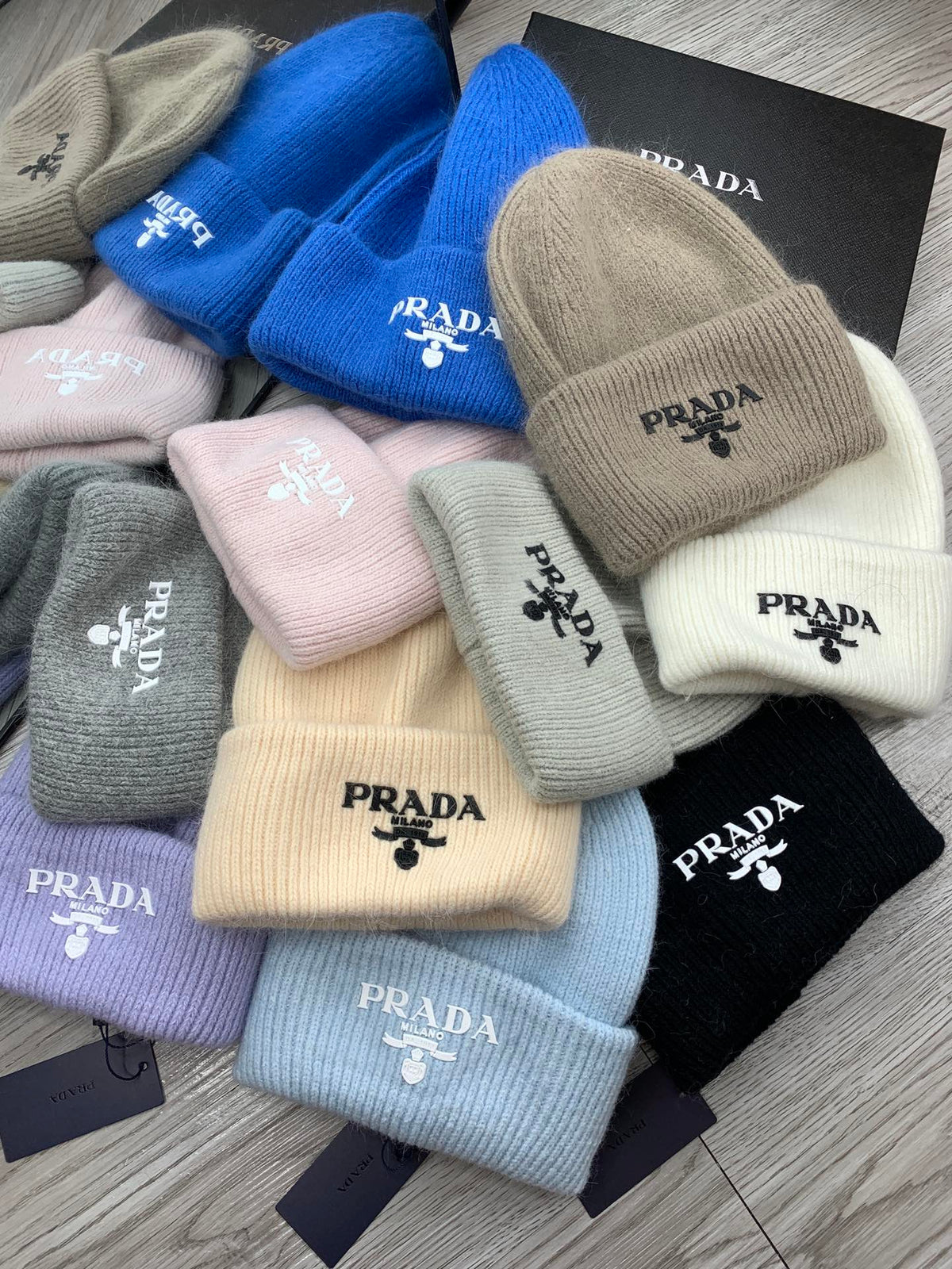 BEANIE HAT IN WHITE WOOL 108748