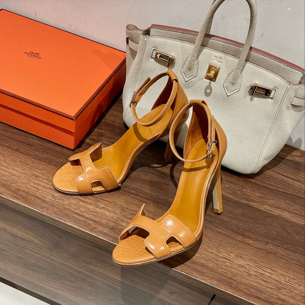 PREMIERE 115 SANDAL IN PEANUT BROWN CALFSKIN