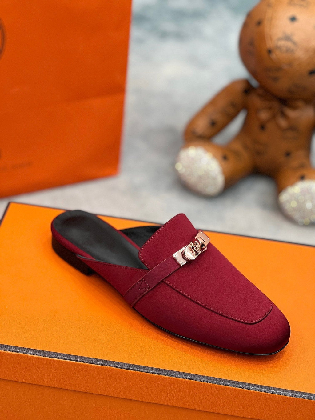 0Z Mule Cherry Silk Thick Cloth/Sheepskin