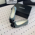 BALLET FLAT ICEBERG BLUE MIX BLACK VELVET