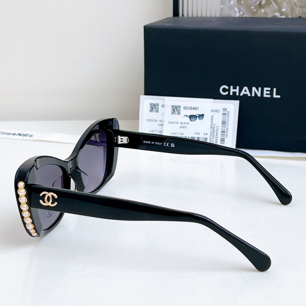 BUTTERFLY SUNGLASSES CH5481H IN ACETATE EMBOSSED PEARL