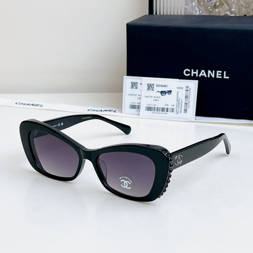 BUTTERFLY SUNGLASSES CH5481H IN ACETATE EMBOSSED PEARL