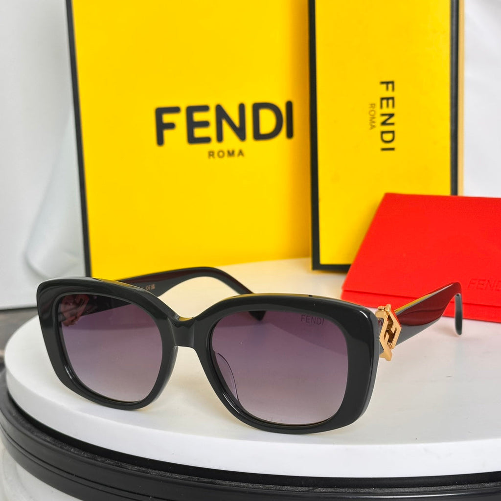 ROMA SQUARE FRAME SUNGLASSES FE40138I IN ACETATE