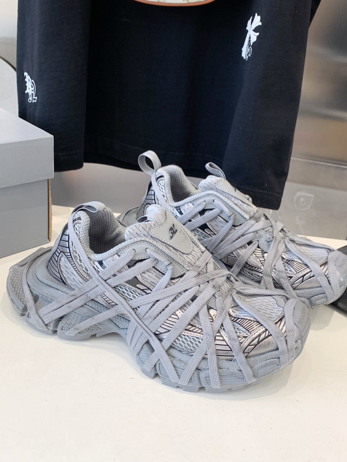 3XL EXTREME LACE SNEAKER ALL GRAY