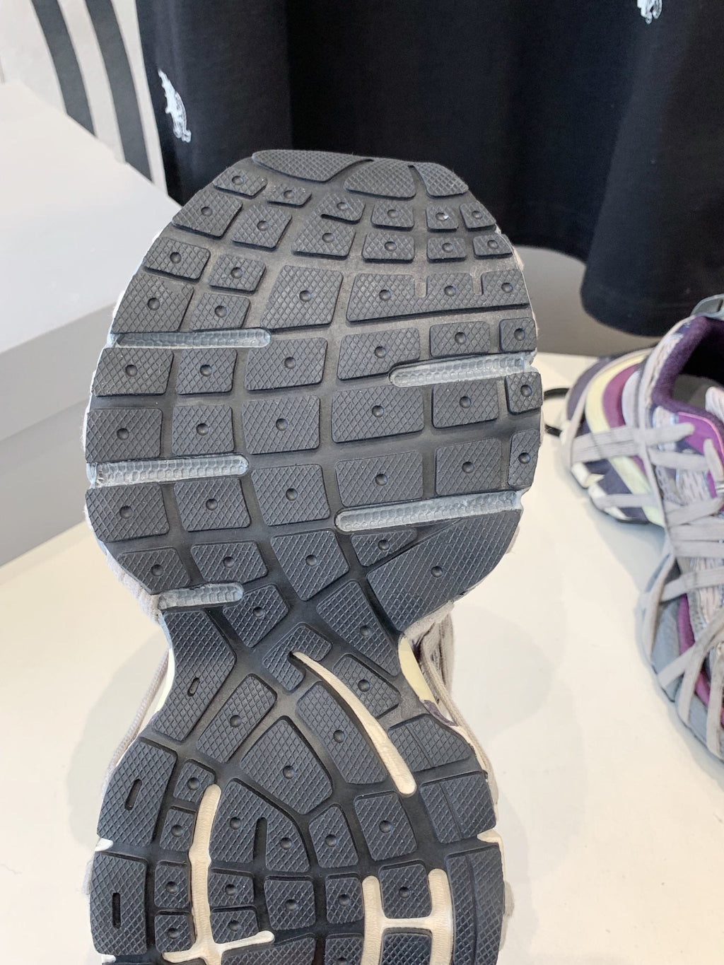 3XL EXTREME LACE SNEAKER PURPLE AND GRAY