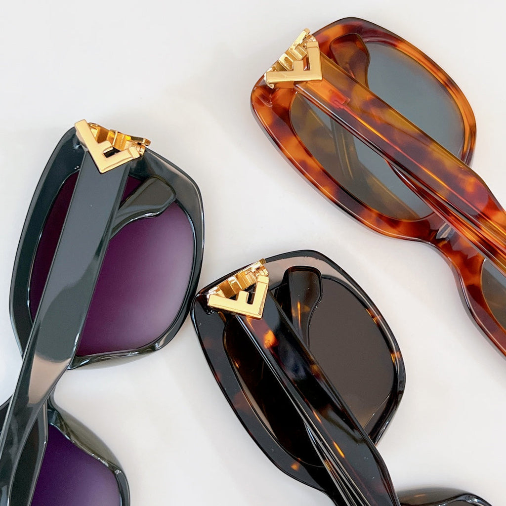 ROMA SQUARE FRAME SUNGLASSES FE40138 IN ACETATE
