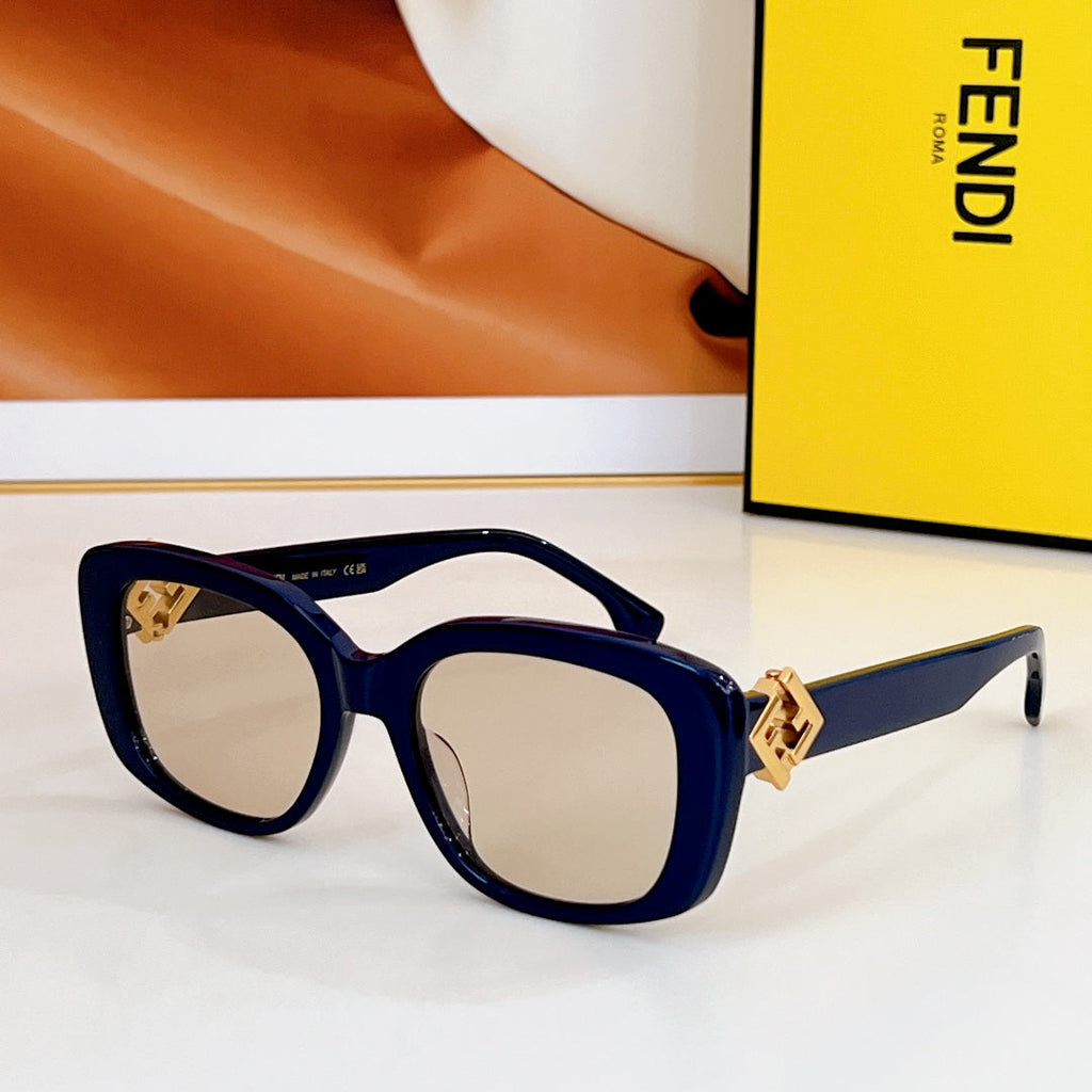 ROMA SQUARE FRAME SUNGLASSES FE40138 IN ACETATE