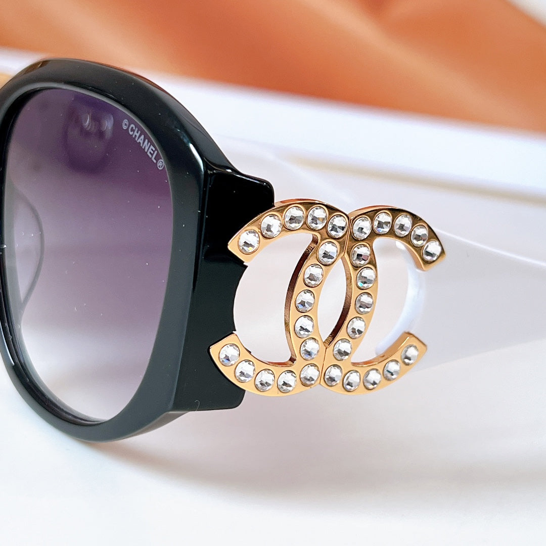 CAT EYE SUNGLASSES A71498 IN ACETATE METAL LOGO
