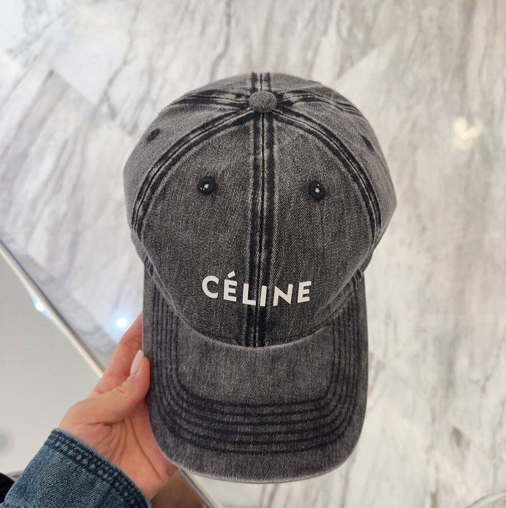 BASEBALL CAP MODEL 650042 IN WASHED BLACK DENIM