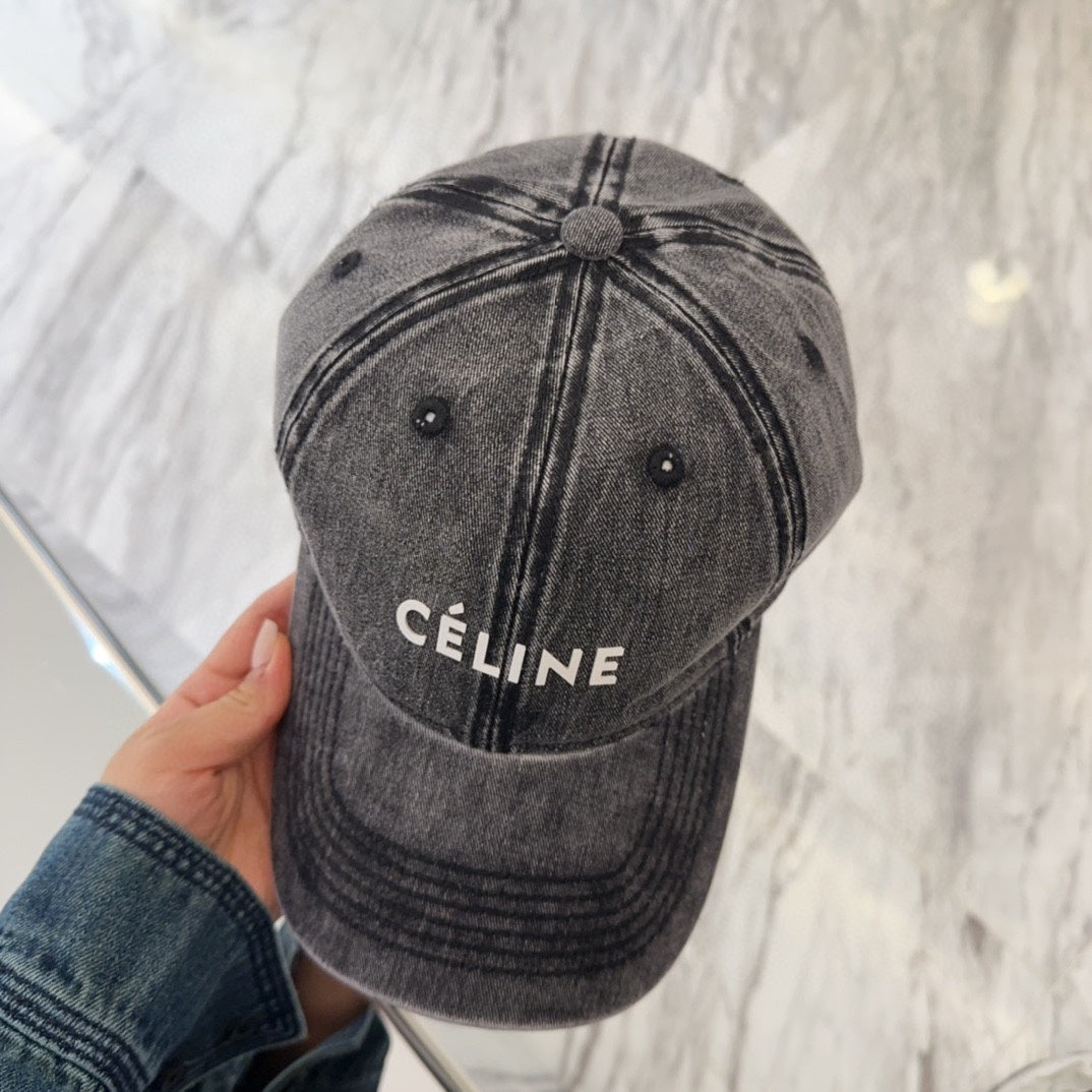 BASEBALL CAP MODEL 650042 IN WASHED BLACK DENIM
