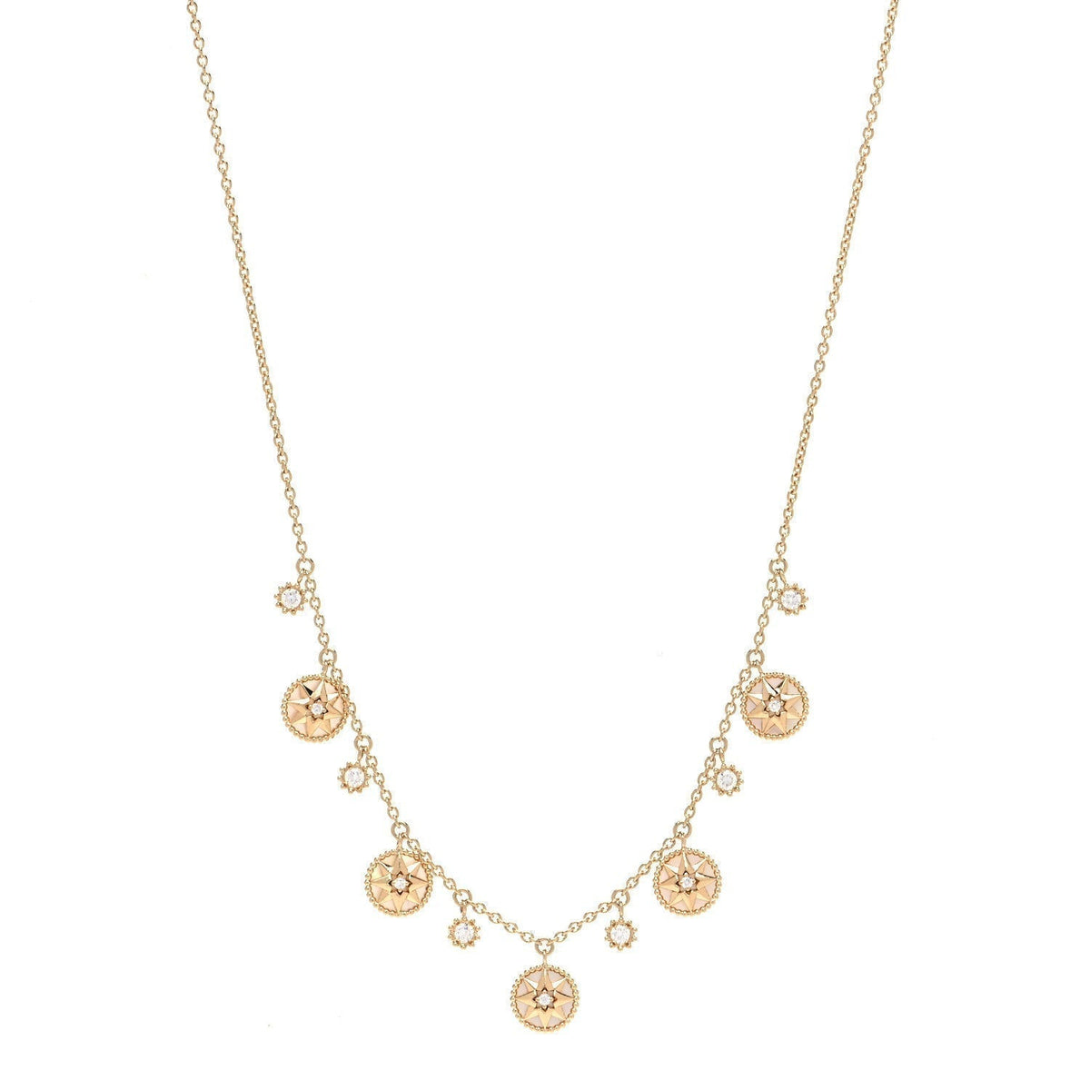 ROSE VENTS 5 MOTIF NECKLACE