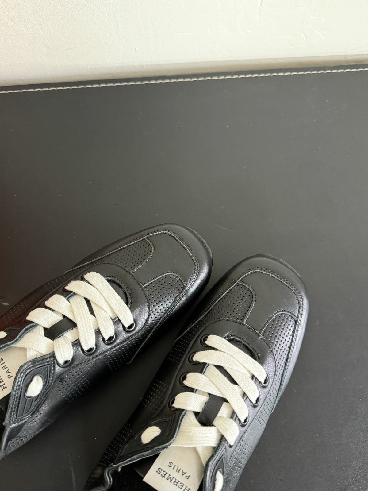 SKATEBOARD SHOES BLACK CALFSKIN
