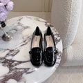 Black Loafer Shoes Sheepskin