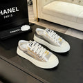 BIG-HEAD COOKIE SHOES IN SILVER MIX WHITE LAMBSKIN