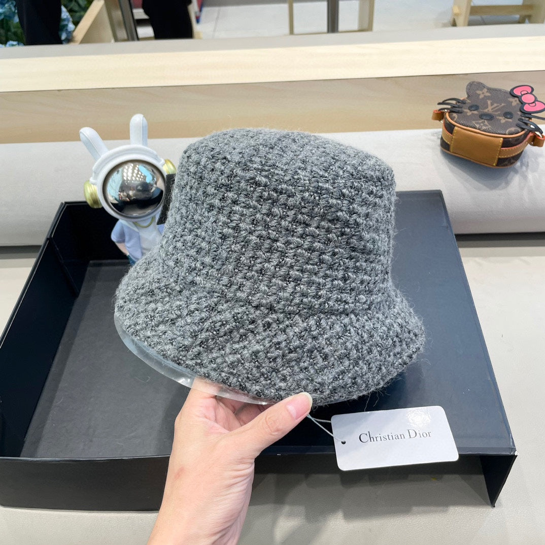 BUCKET HAT IN GRAY WOOL 436745