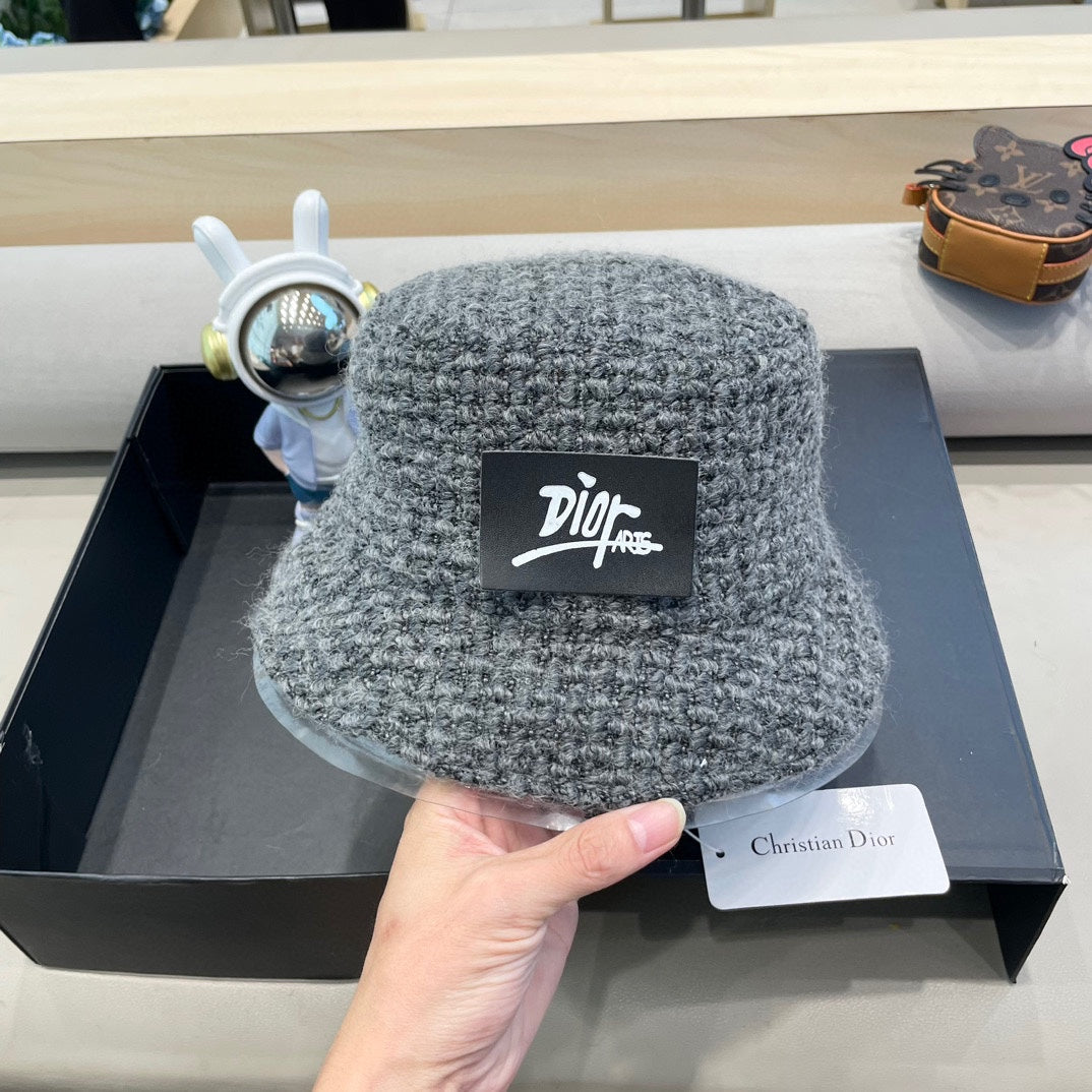 BUCKET HAT IN GRAY WOOL 436745