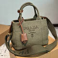 CANAPA TOTE BAG 26 IN OLIVE GREEN DENIM