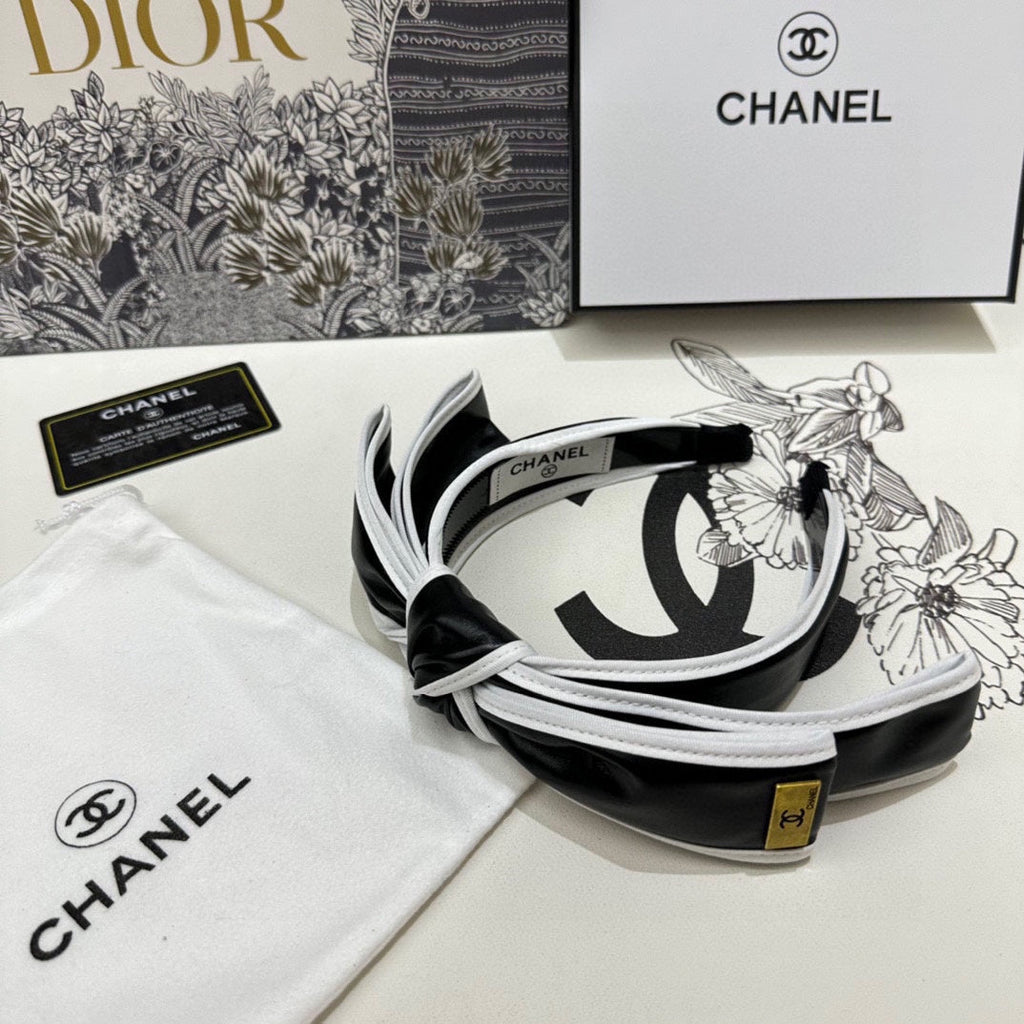 BLACK MIX WHITE SILK HAIRBAND 412467