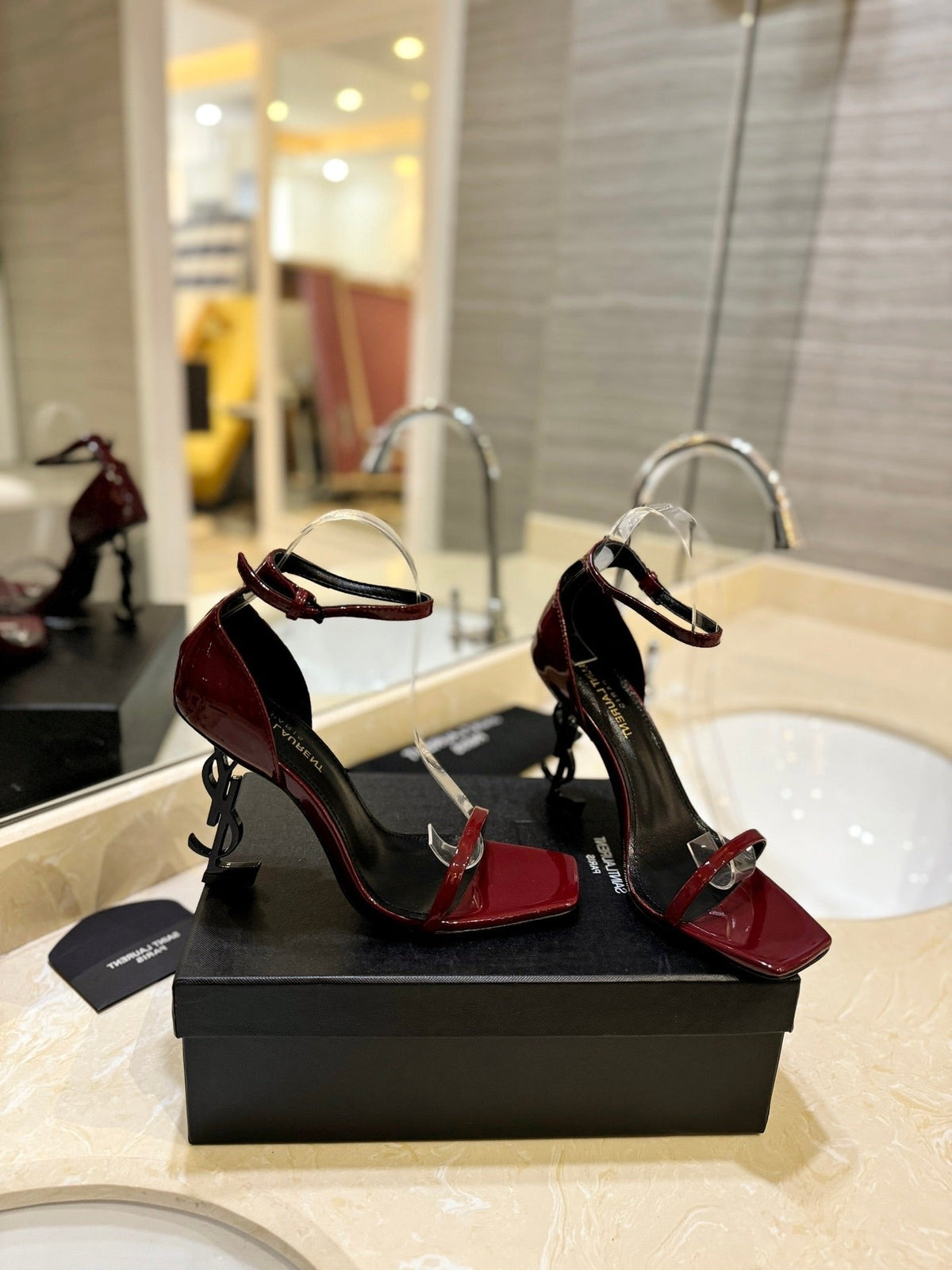 SL OPYUM SANDALS 105 JAM POLISHED CALFSKIN