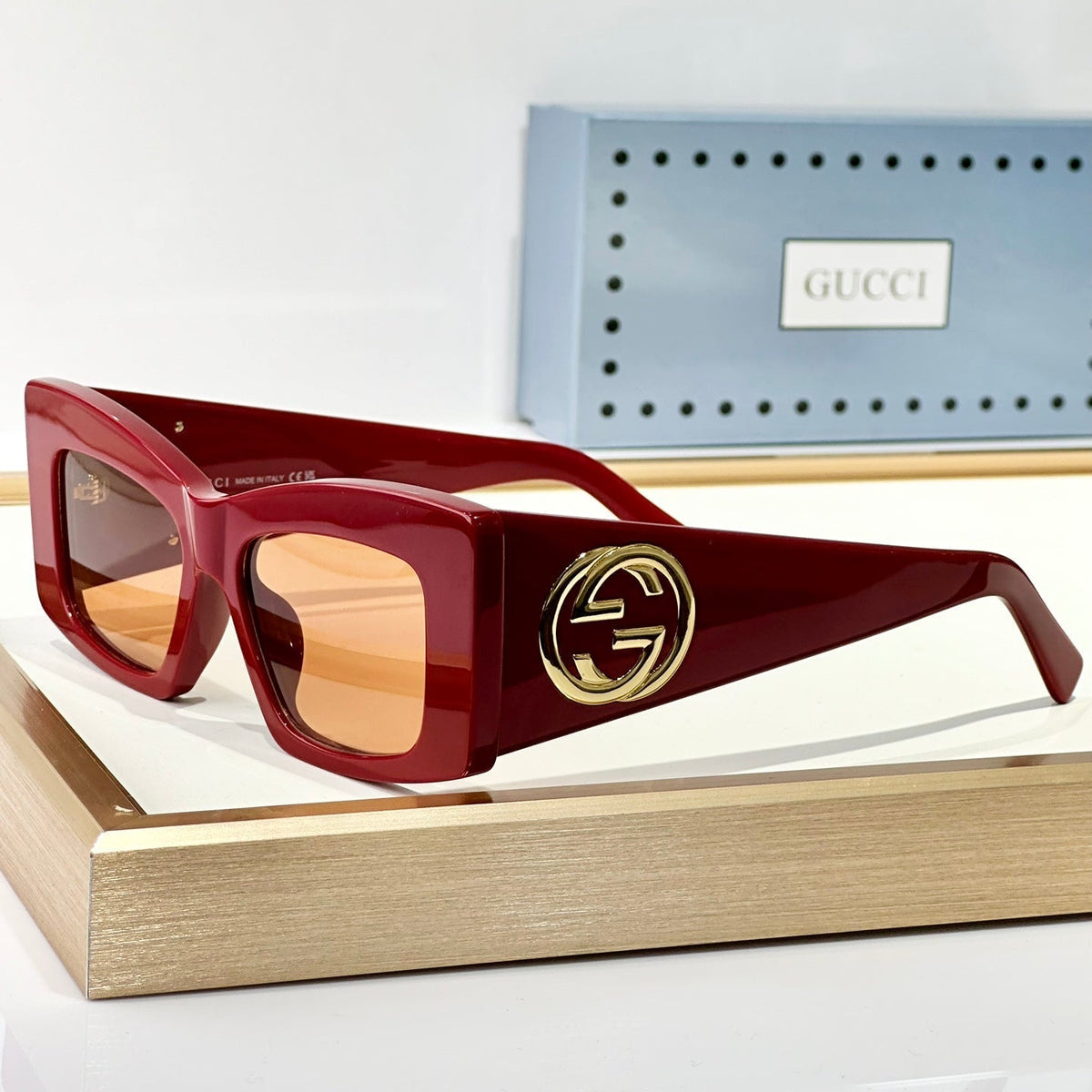 RECTANGULAR FRAME SUNGLASSES GG1842S IN ACETATE