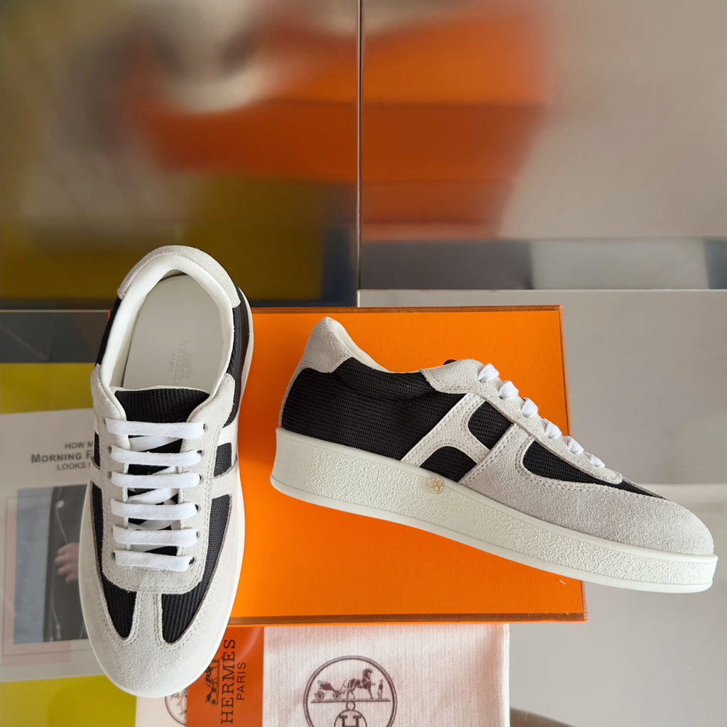 BOOMERANG SNEAKERS LIGHT GRAY MIX BLACK SUEDE