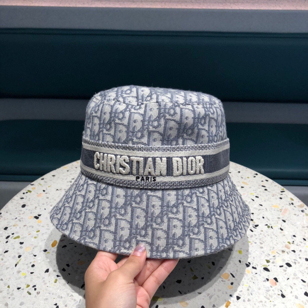 BUCKET HAT IN BLUE GRAY COTTON 429924