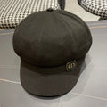 BAKER BOY HAT IN BLACK COTTON 429850