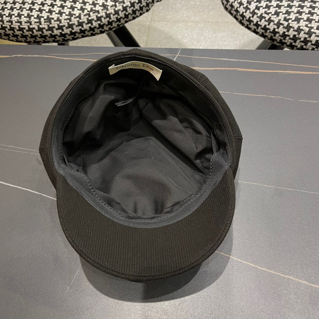 BAKER BOY HAT IN BLACK COTTON 429850