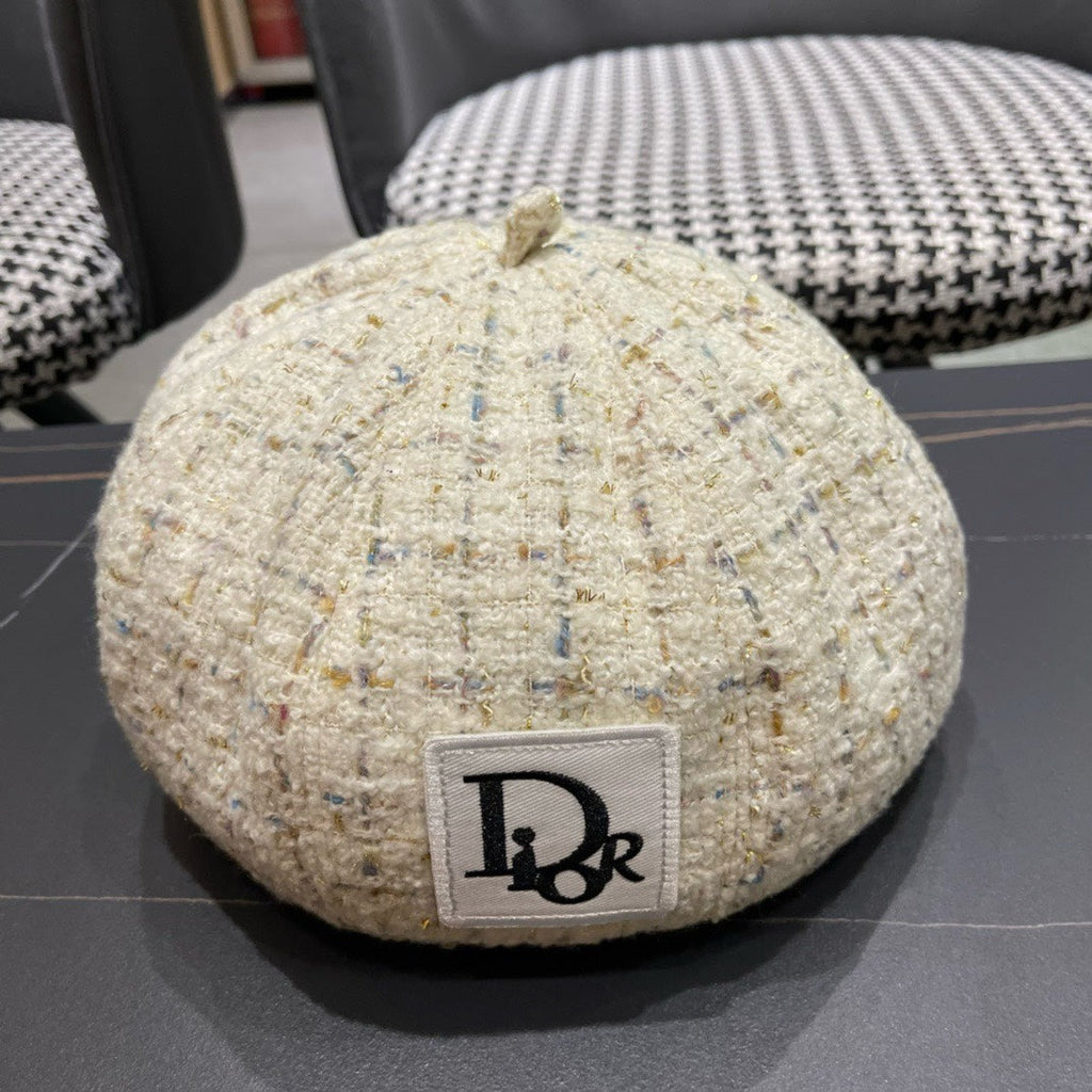 BERET HAT IN COSMIC LATTE BEIGE TWEED 434678