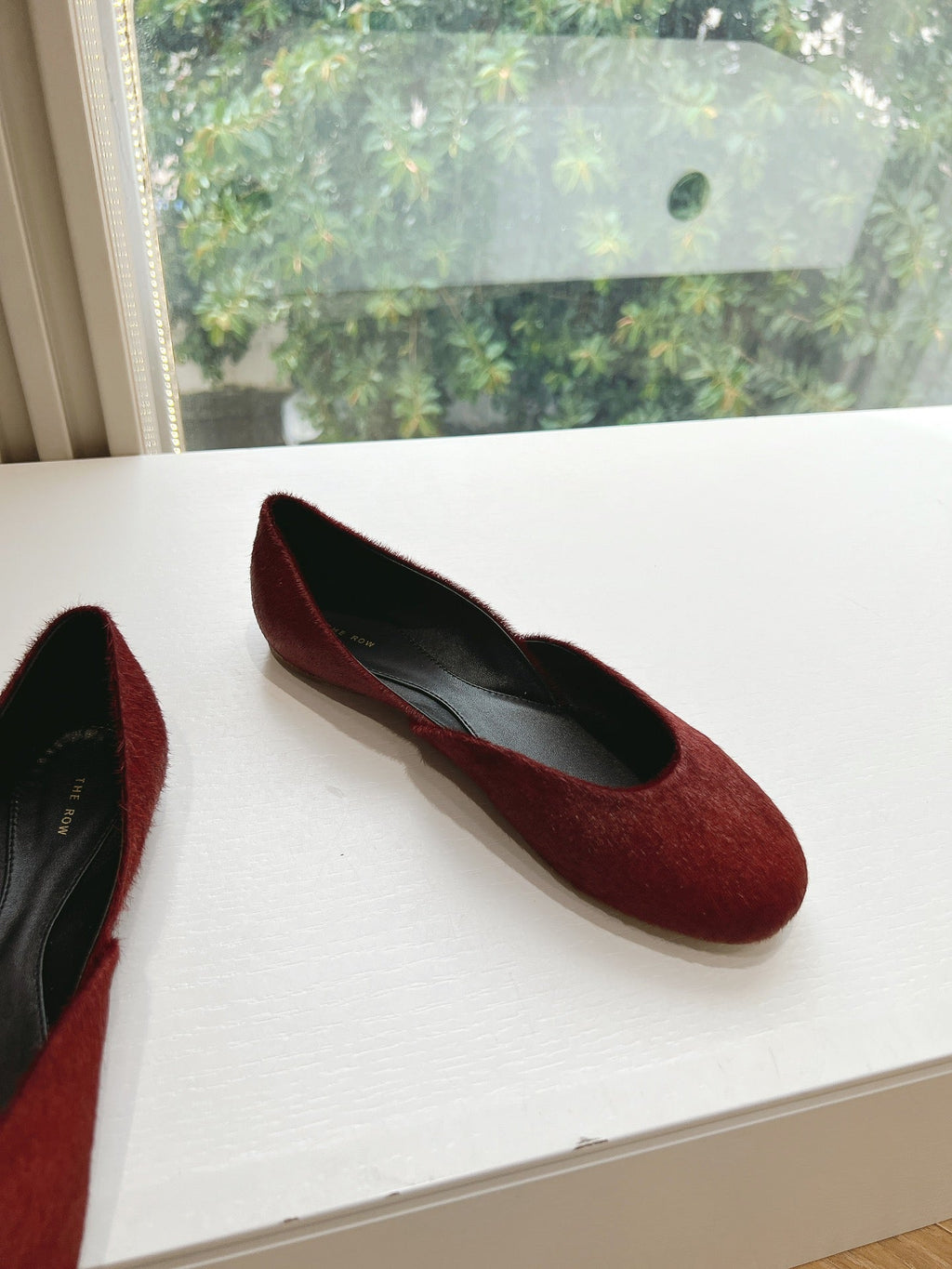 SL GEMMA BALLET FLAT GARNET FUR