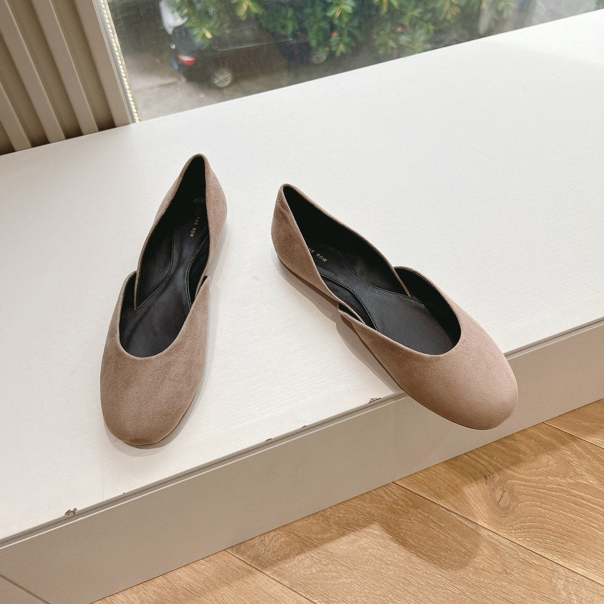 SL GEMMA BALLET FLAT TAN SUEDE