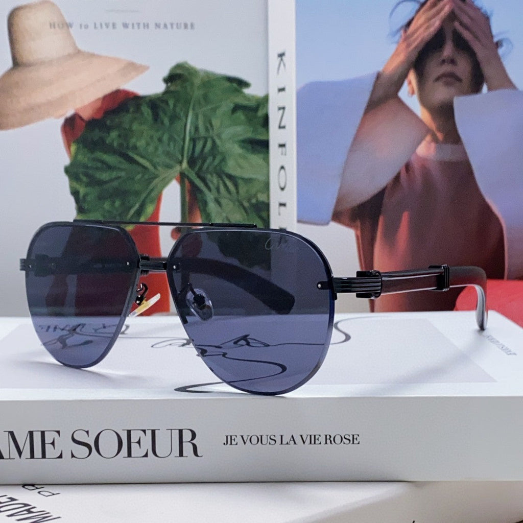 SIGNATURE C DE AVIATOR FRAME SUNGLASSES 561995 IN METAL