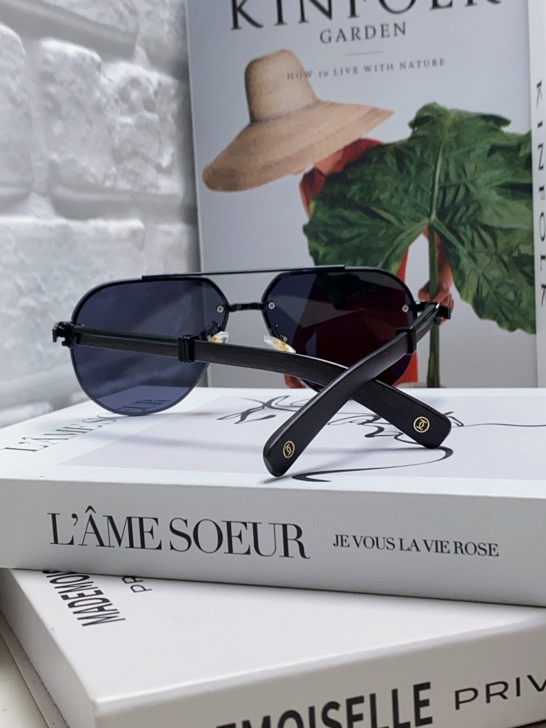 SIGNATURE C DE AVIATOR FRAME SUNGLASSES 561995 IN METAL
