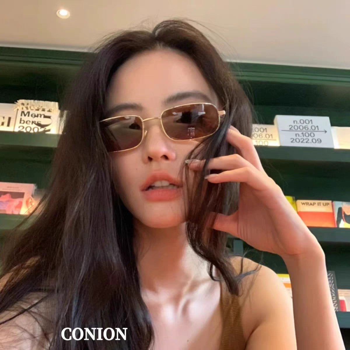 RECTANGULAR FRAME SUNGLASSES GG1457S IN METAL