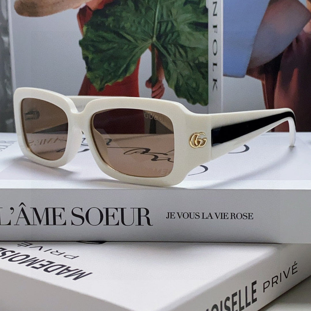 RECTANGULAR FRAME SUNGLASSES 570237 IN ACETATE