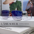 RECTANGULAR FRAME SUNGLASSES 576873 IN METAL