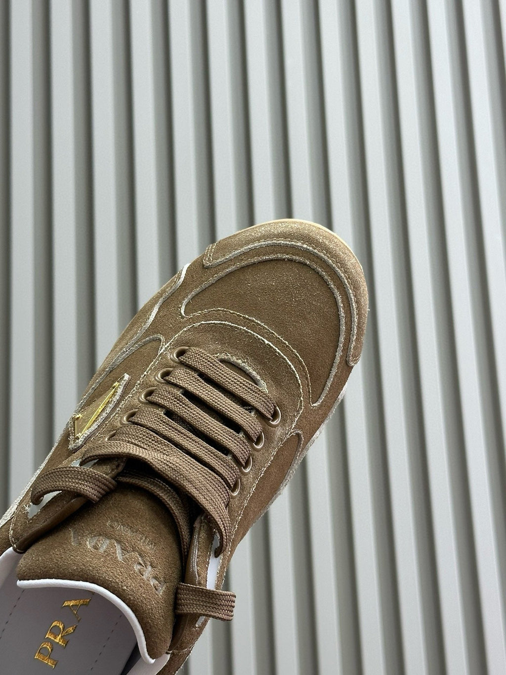 PRA TRAIL FADED SUEDE SNEAKERS CINNAMON
