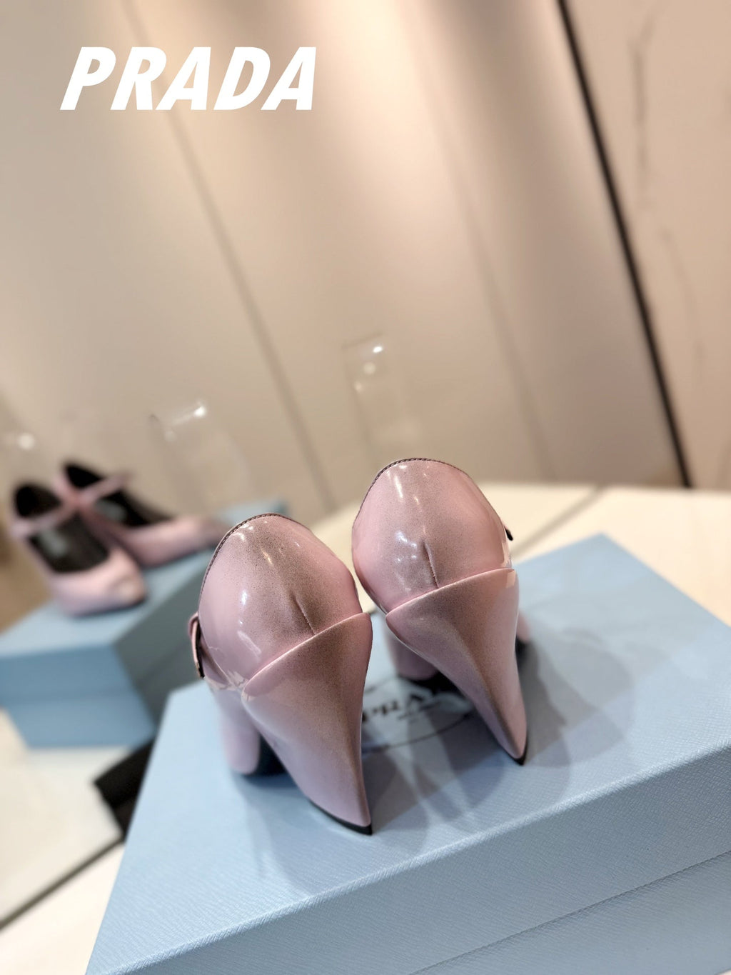 PRA BRUSHED PUMPS PASTEL PINK LAMBSKIN