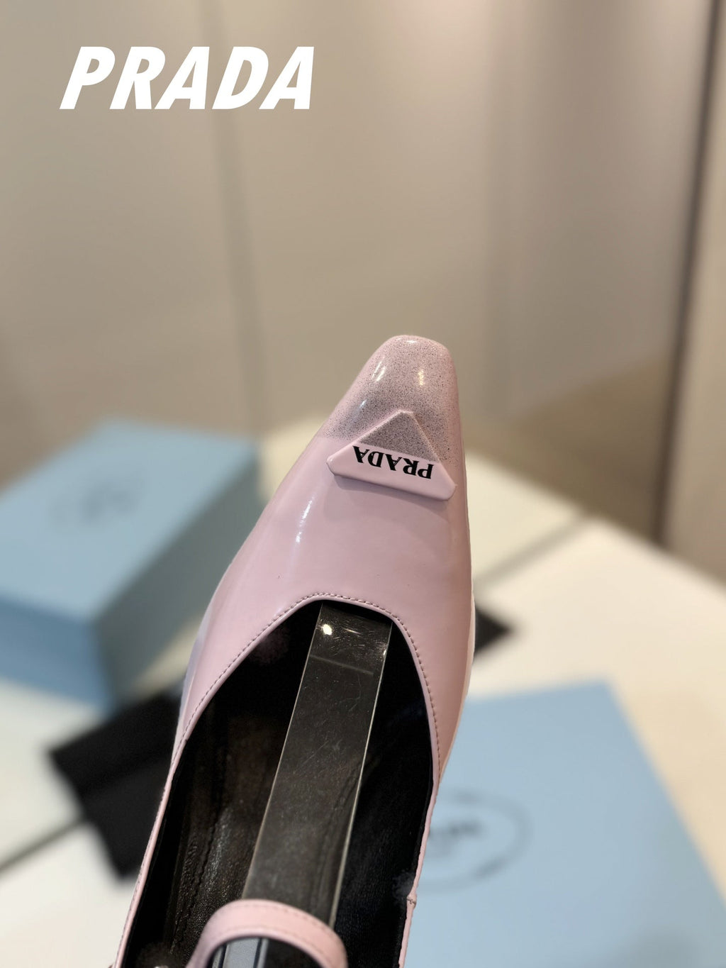 PRA BRUSHED PUMPS PASTEL PINK LAMBSKIN