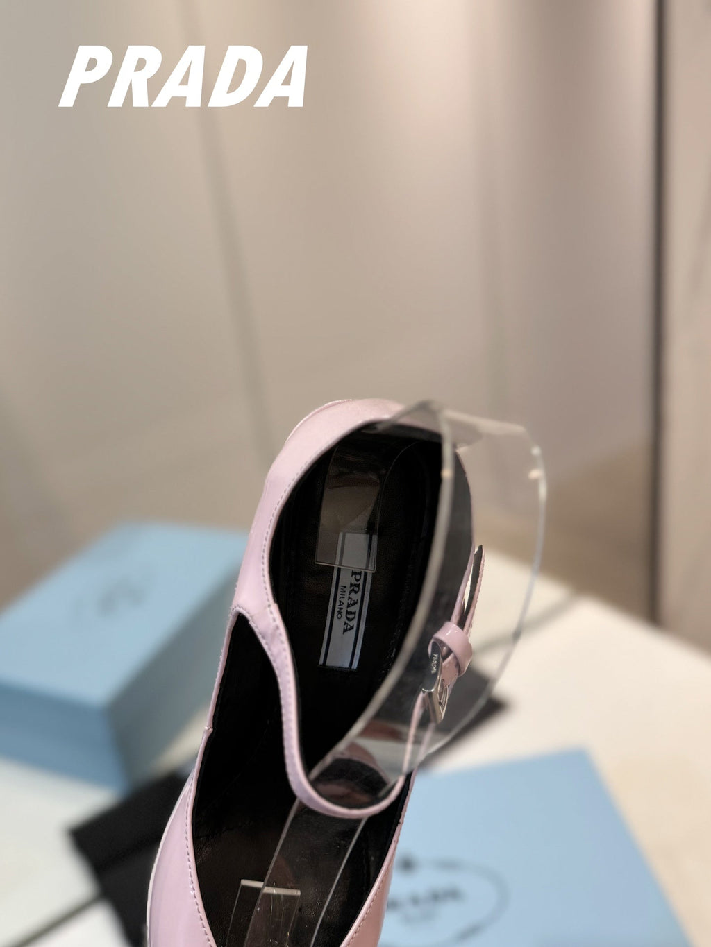 PRA BRUSHED PUMPS PASTEL PINK LAMBSKIN