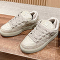 BY ERL B9S SKATER SNEAKER IN PARCHMENT BEIGE CANNAGE LAMBSKIN