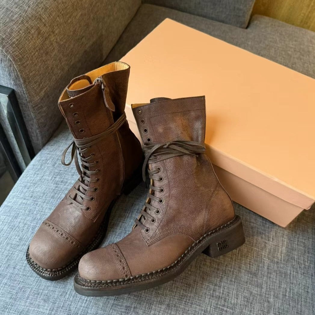 Boots Wood Color Calfskin